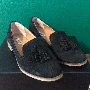 Black Suede Steve Madden Loafers